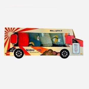 Sock Hub Sushi Mens No Show Socks Size 10-13 6 Pairs